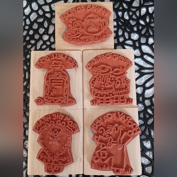 VINTAGE RETIRED 1996 STAMPIN' UP!  "NICE AND EASY NOTES" STAMP SET 5 OF 8 - Picture 2 of 6